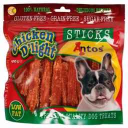 Antos Chicken D' Light Sticks Herlige Kyllingebryst Stænger 400g